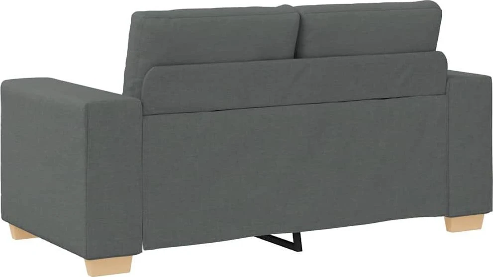 Dvivietė sofa, tamsiai pilka, 160x77x82 cm, audinys