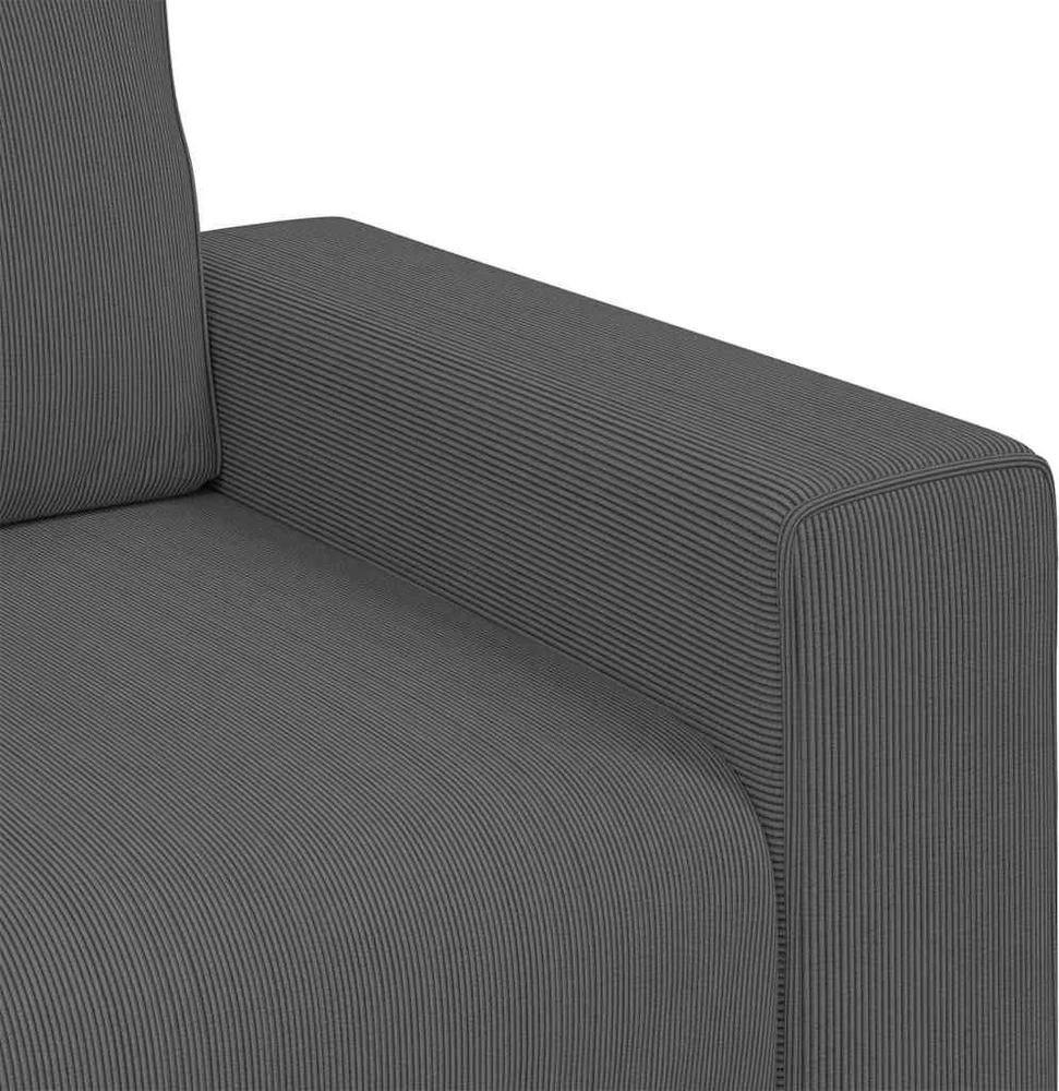 Dvivietė sofa, tamsiai pilka, 180x77x82 cm, velvetas, audinys