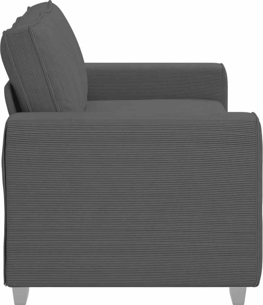 Dvivietė sofa, tamsiai pilka, 180x77x82 cm, velvetas, audinys