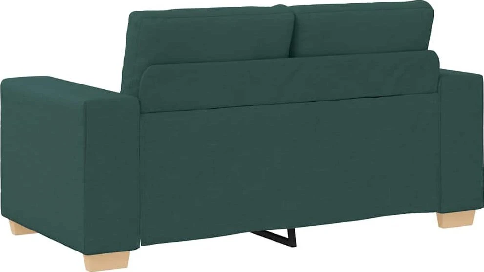 Dvivietė sofa, tamsiai žalia, 160x77x82 cm, audinys