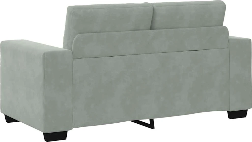 Dvivietė sofa, šviesiai pilka, 160x77x82 cm, aksomas