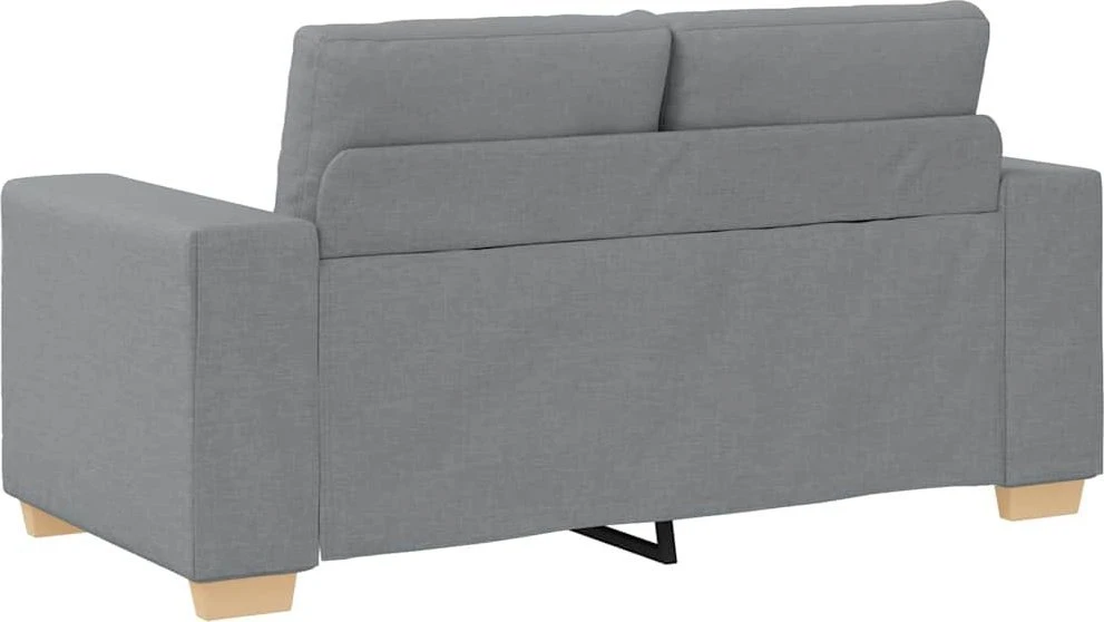 Dvivietė sofa, šviesiai pilka, 160x77x82 cm, audinys