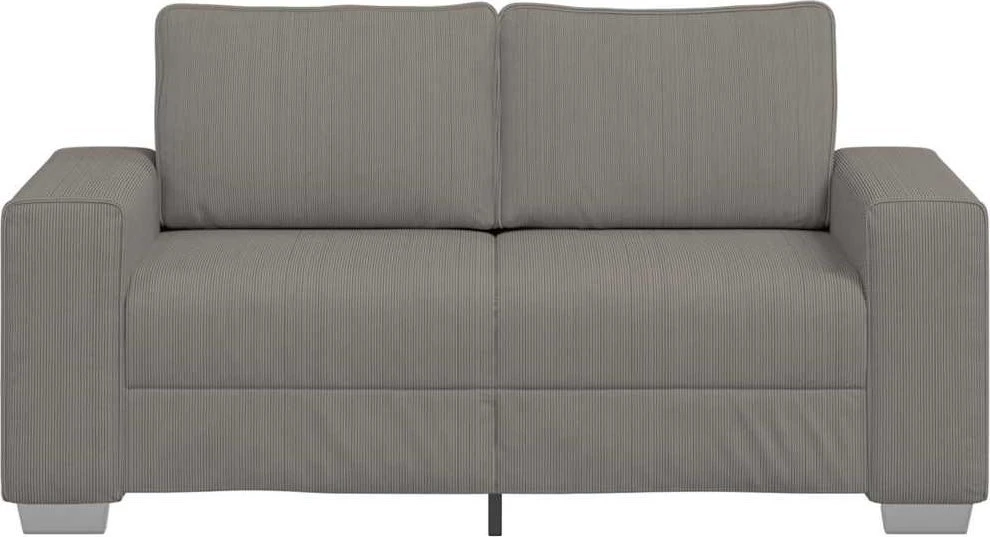 Dvivietė sofa, šviesiai pilka, 160x77x82 cm, velvetas, audinys