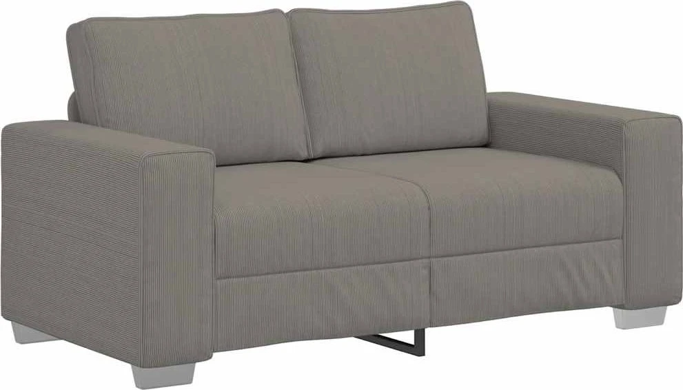 Dvivietė sofa, šviesiai pilka, 160x77x82 cm, velvetas, audinys