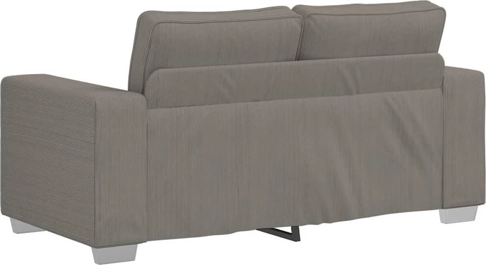 Dvivietė sofa, šviesiai pilka, 160x77x82 cm, velvetas, audinys