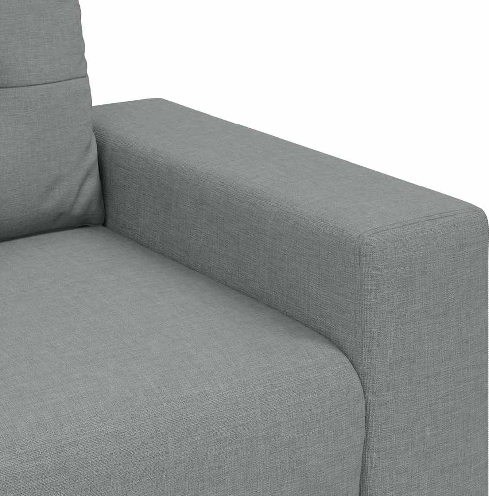 Dvivietė sofa, šviesiai pilka, 160x77x82 cm, audinys