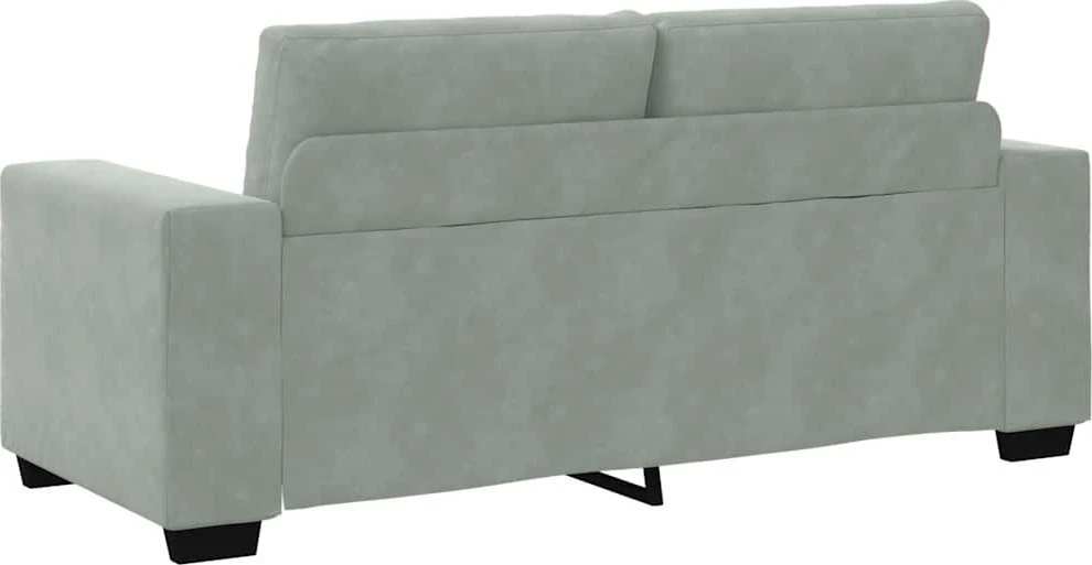 Dvivietė sofa, šviesiai pilka, 180x77x82 cm, aksomas