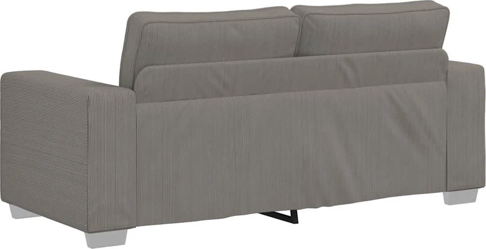 Dvivietė sofa, šviesiai pilka, 180x77x82 cm, velvetas, audinys