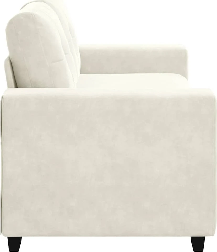 Dvivietė sofa, kreminės spalvos, 180x77x82 cm, aksominė