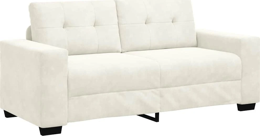Dvivietė sofa, kreminės spalvos, 180x77x82 cm, aksominė