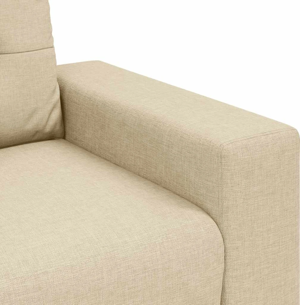 Dvivietė sofa, kreminės spalvos, 180x77x82 cm, audinys