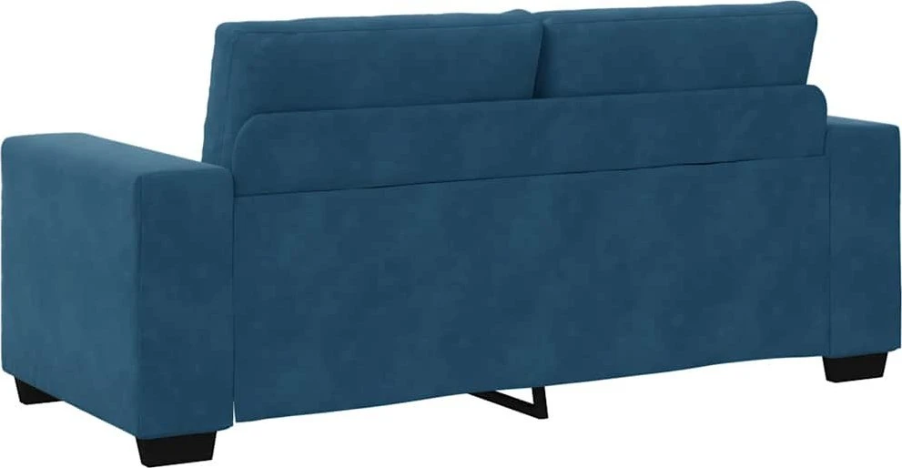 Dvivietė sofa, mėlyna, 180x77x82 cm, aksomas