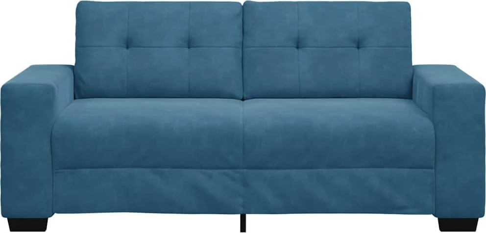 Dvivietė sofa, mėlyna, 180x77x82 cm, aksomas