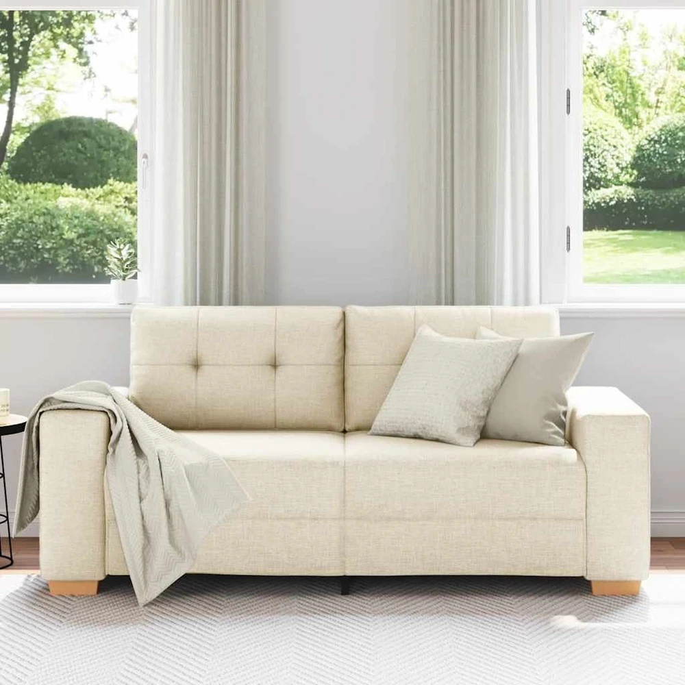 Dvivietė sofa, lininė, 180x77x82 cm