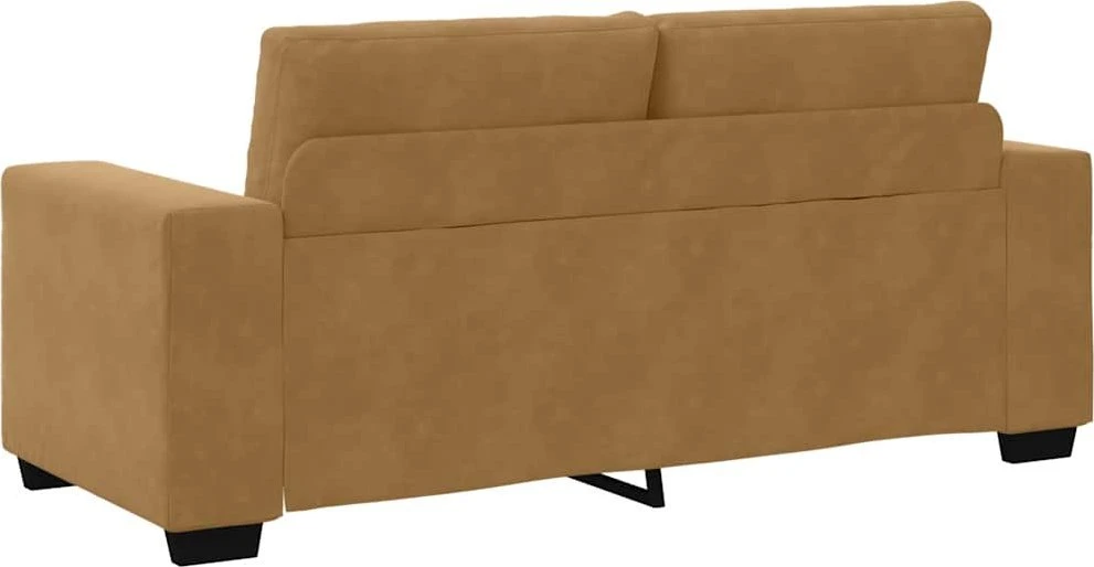 Dvivietė sofa, ruda, 180x77x82 cm, aksominė