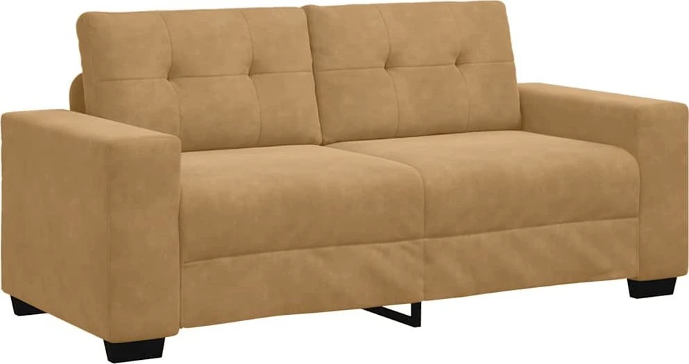 Dvivietė sofa, ruda, 180x77x82 cm, aksominė