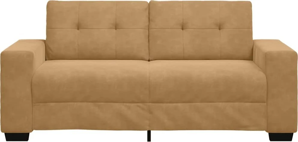 Dvivietė sofa, ruda, 180x77x82 cm, aksominė