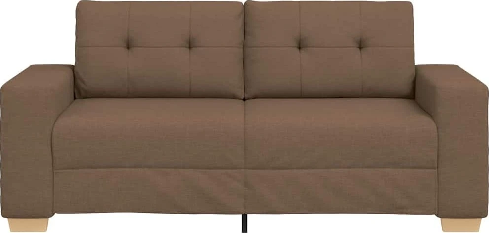 Dvivietė sofa, ruda, 180x77x82 cm, audinys