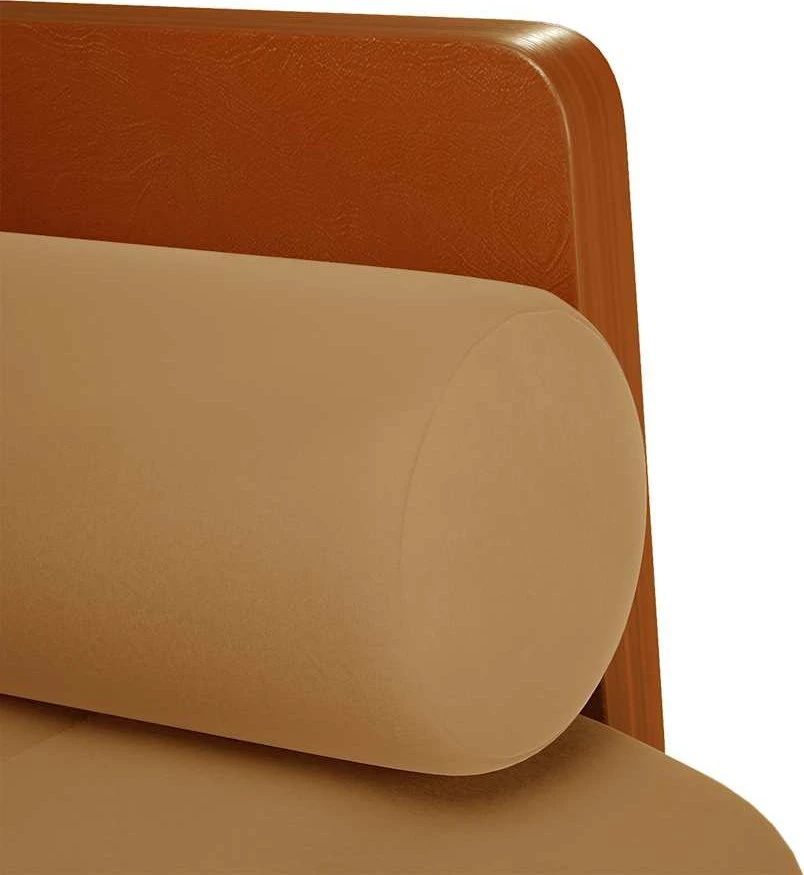 Dvivietė sofa su pagalvėlėmis, ruda, 110 cm, aksomas