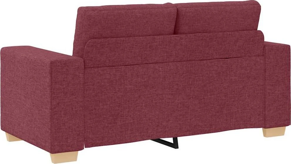 Dvivietė sofa, vyno raudonumo, 160x77x82 cm, audinys