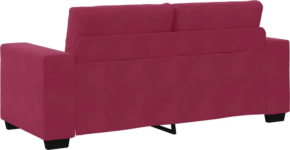 Dvivietė sofa, vyno raudonumo, 180x77x82 cm, aksominė