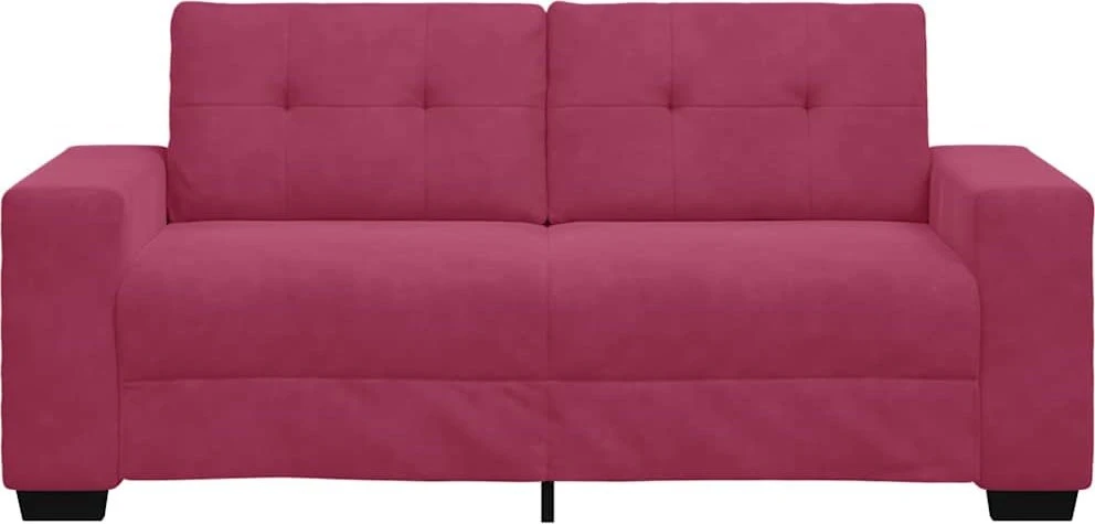 Dvivietė sofa, vyno raudonumo, 180x77x82 cm, aksominė