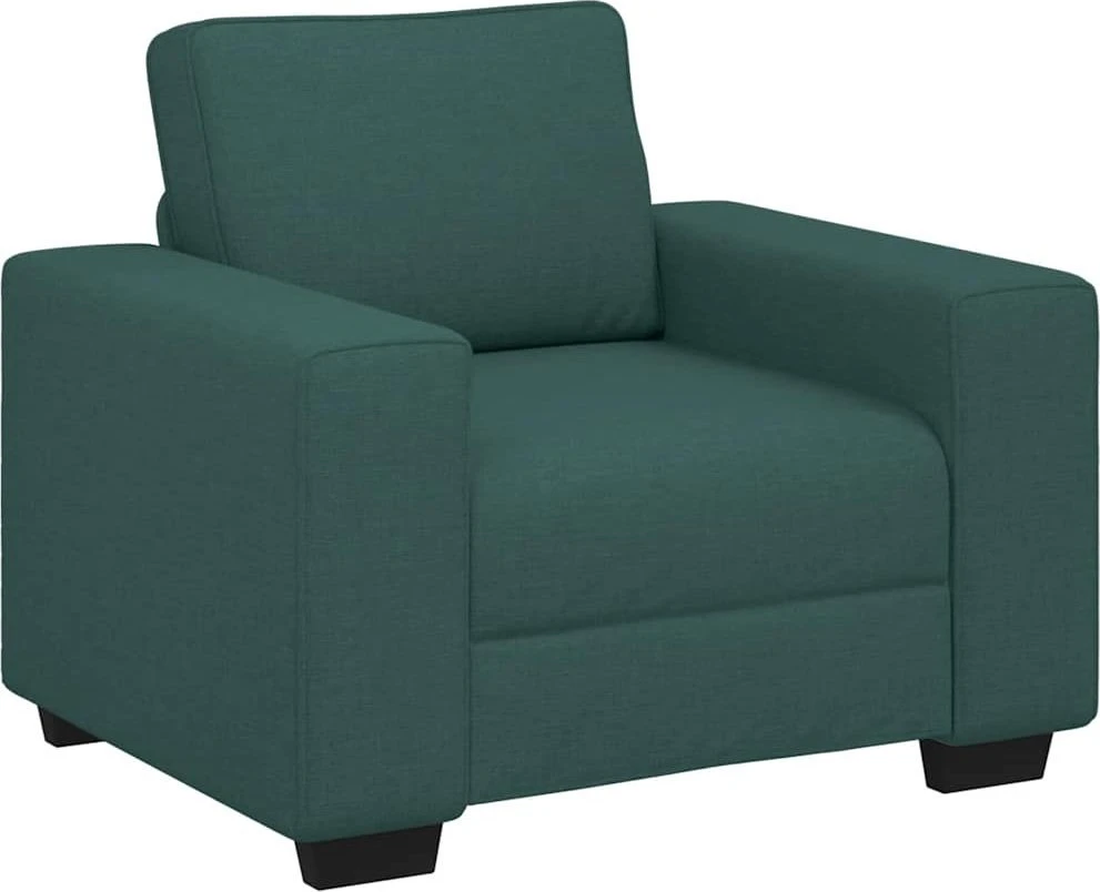 Sofa-kėdė, tamsiai žalia, 100x77x82 cm, audinys
