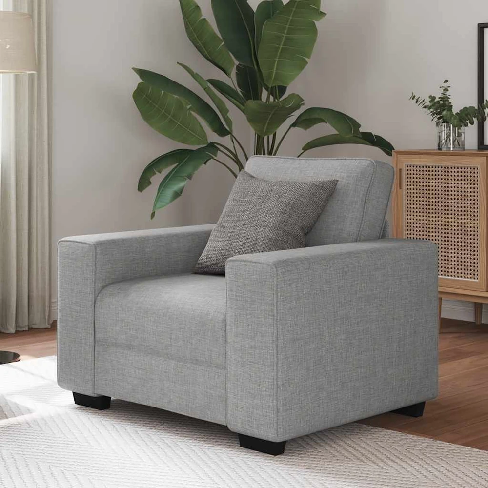 Sofa-kėdė, debesų pilka, 100x77x82 cm, audinys