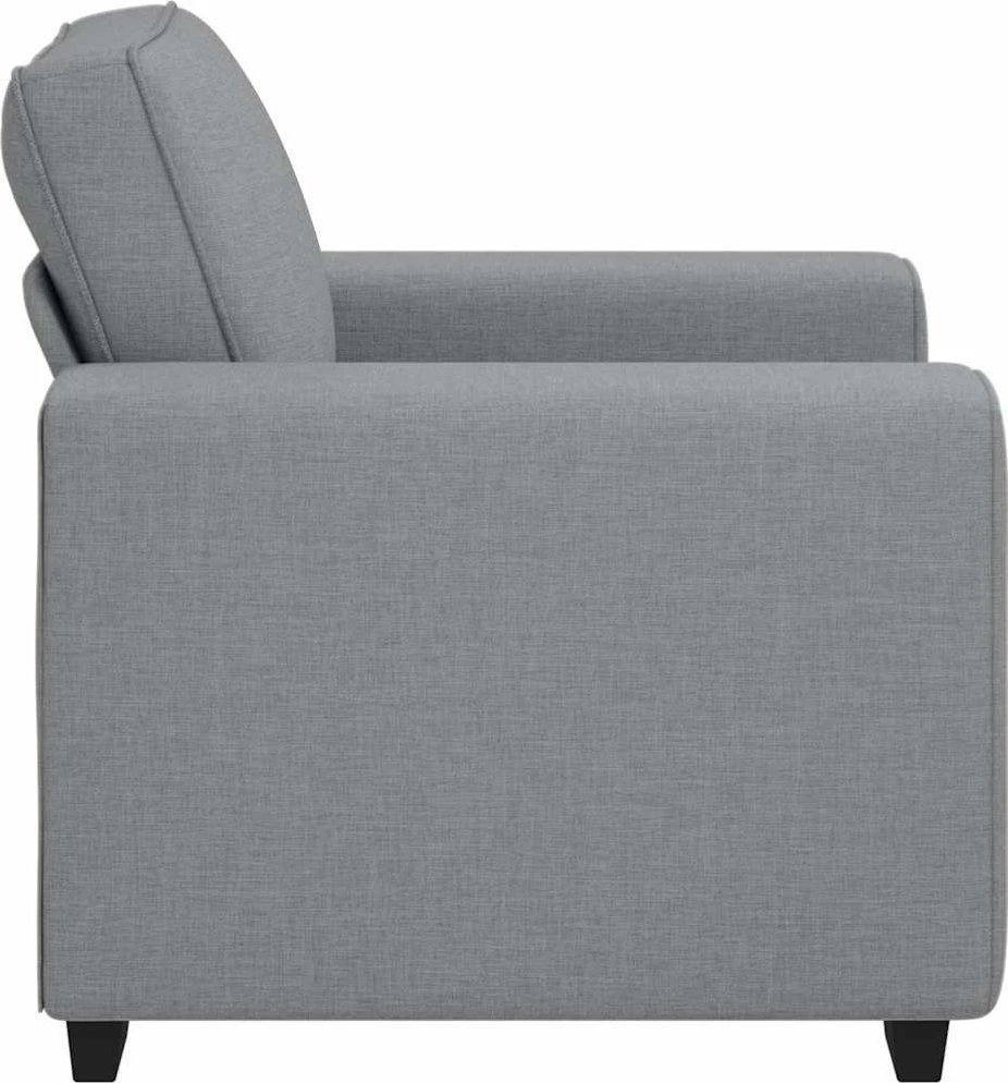 Sofa-kėdė, šviesiai pilka, 100x77x82 cm, audinys