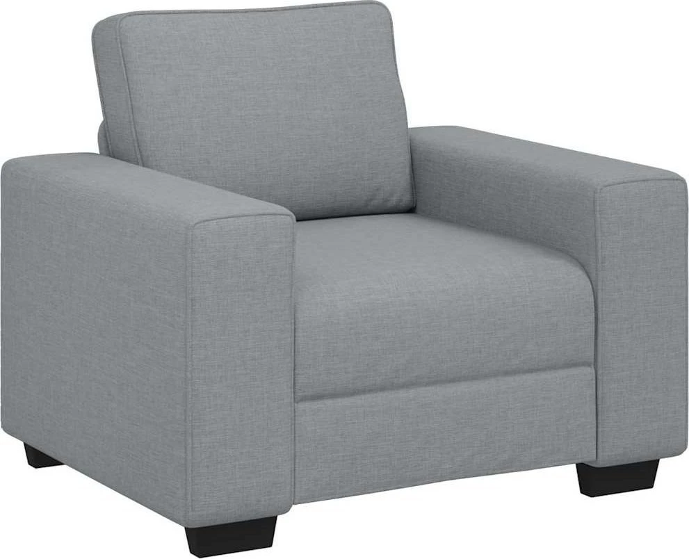 Sofa-kėdė, šviesiai pilka, 100x77x82 cm, audinys