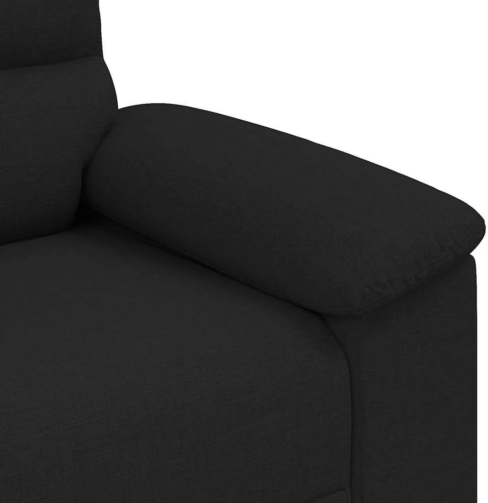 Sofa-kėdė, juoda, 100x81x84 cm, audinys
