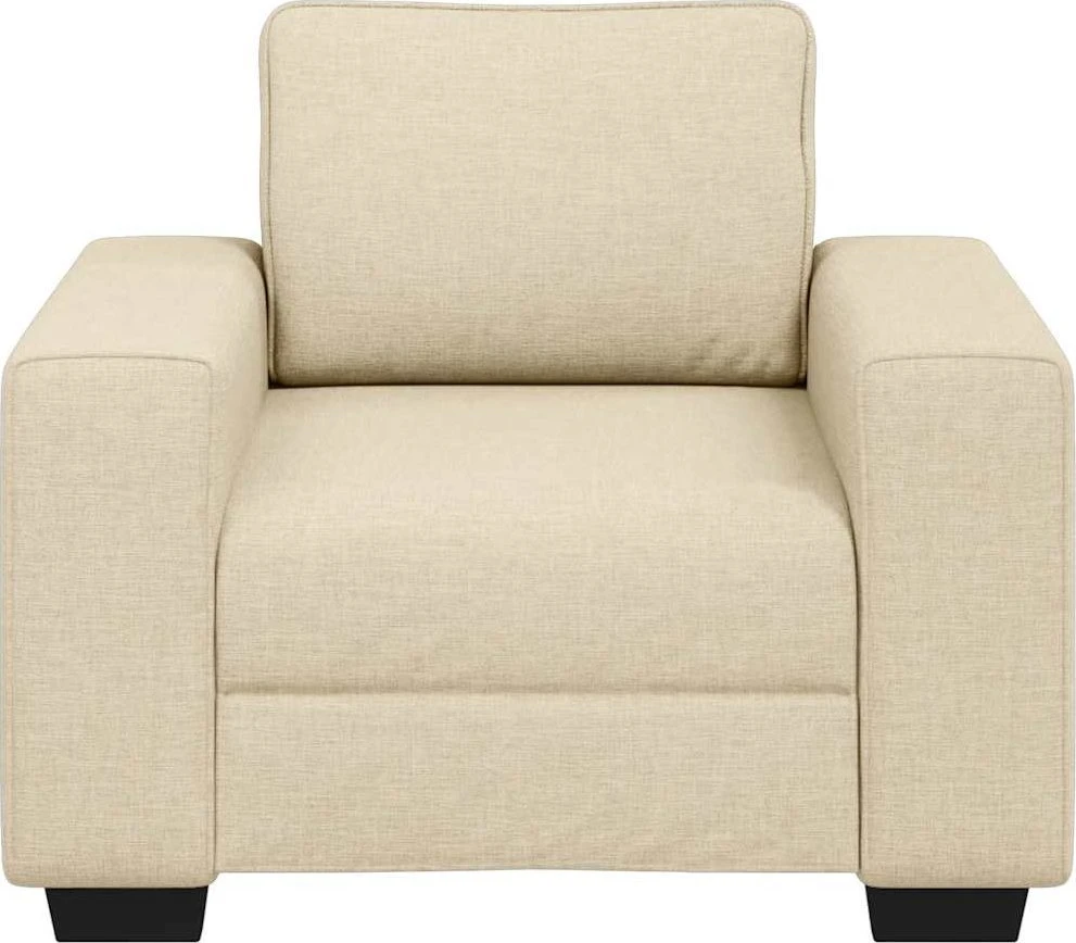 Sofa Sofos krėslas, kreminės spalvos, 100x77x82 cm, audinys