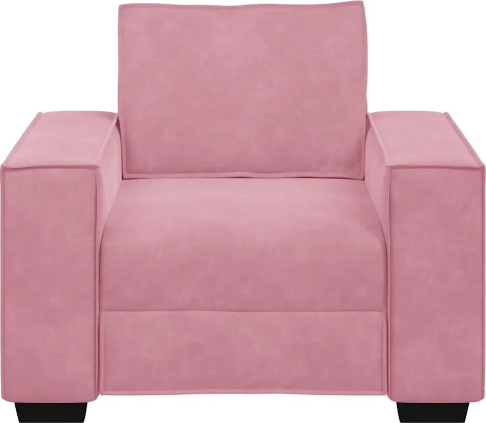 Sofa Sofos krėslas, rožinė, 100x78x84 cm, aksomas