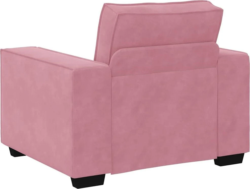 Sofa Sofos krėslas, rožinė, 100x78x84 cm, aksomas
