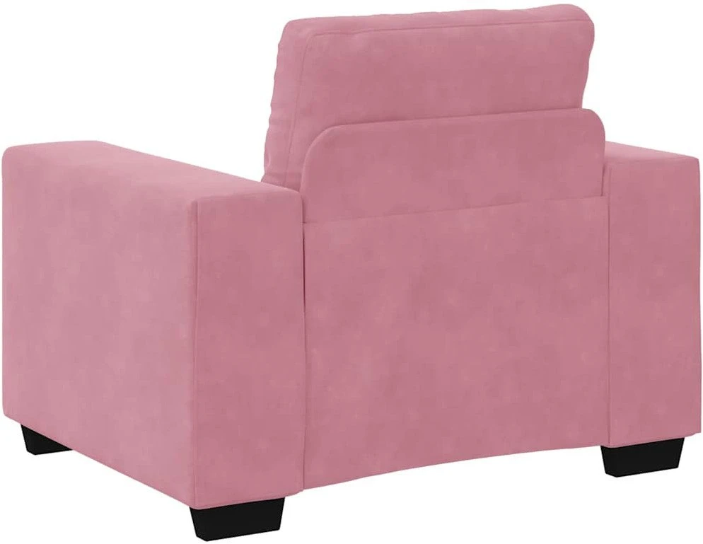 Sofa Sofos krėslas, rožinė, 100x78x80 cm, aksomas