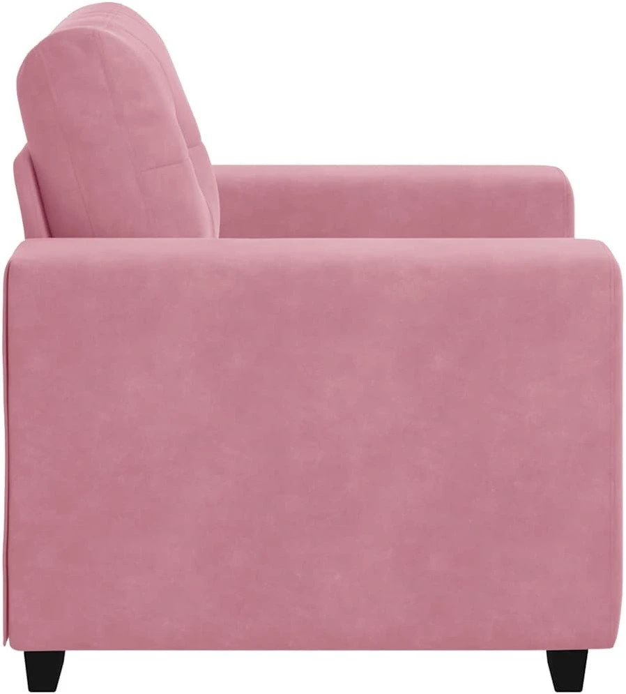 Sofa Sofos krėslas, rožinė, 100x78x80 cm, aksomas