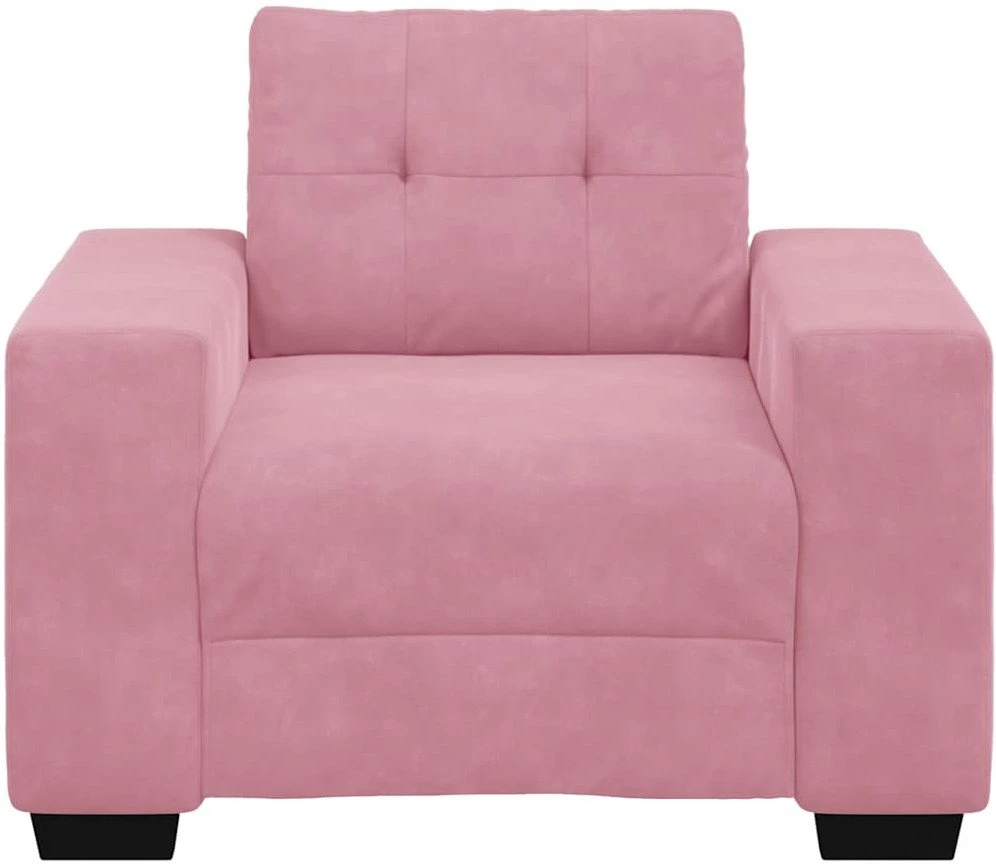 Sofa Sofos krėslas, rožinė, 100x78x80 cm, aksomas