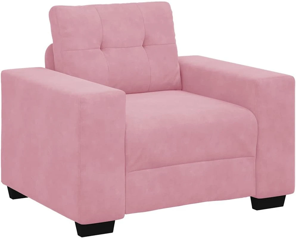 Sofa Sofos krėslas, rožinė, 100x78x80 cm, aksomas