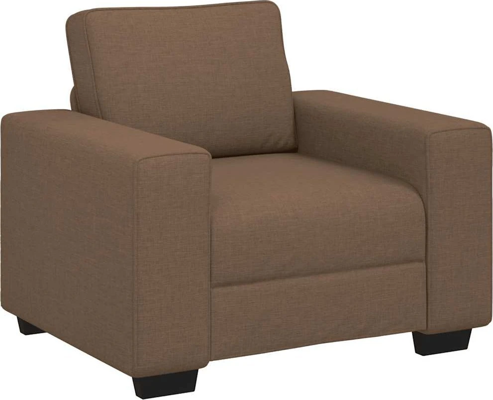 Sofa-kėdė, ruda, 100x77x82 cm, audinys