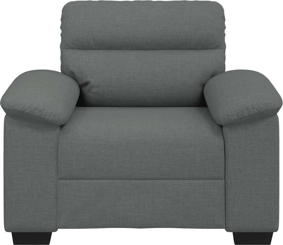 Sofa-kėdė, tamsiai pilka, 100x81x84 cm, audinys