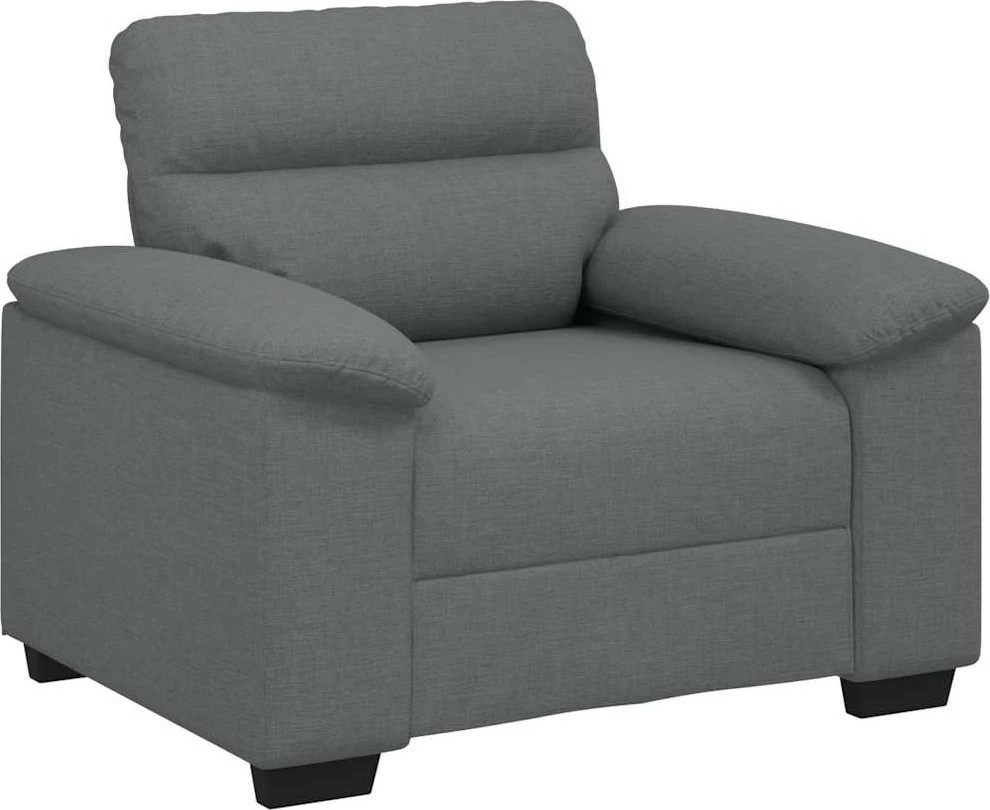 Sofa-kėdė, tamsiai pilka, 100x81x84 cm, audinys