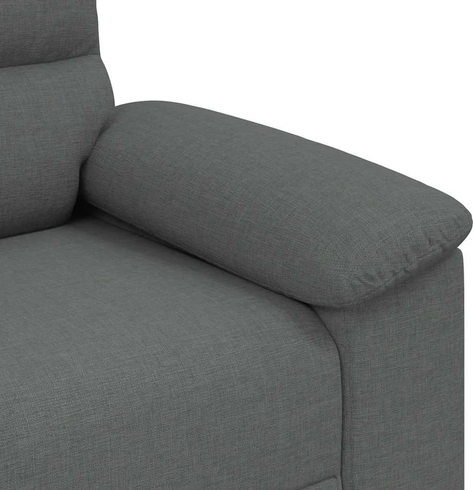 Sofa-kėdė, tamsiai pilka, 100x81x84 cm, audinys