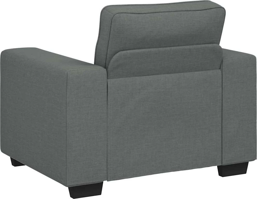 Fotelis Sofa-kėdė, tamsiai pilka, 100x77x82 cm, audinys