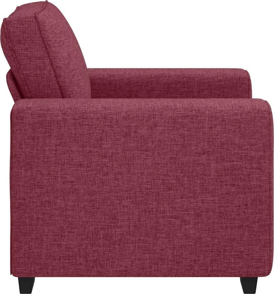 Sofa-kėdė, vyno raudonumo, 100x77x82 cm, audinys