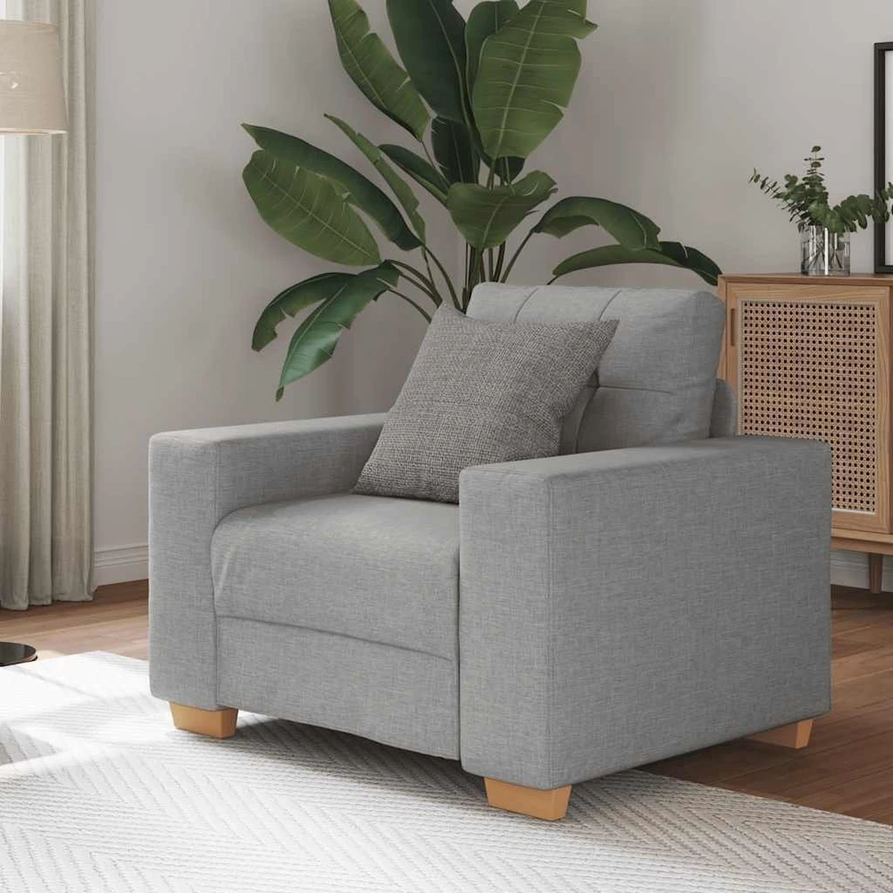 Sofa-kėdė, debesų pilka, 100x78x80 cm, audinys