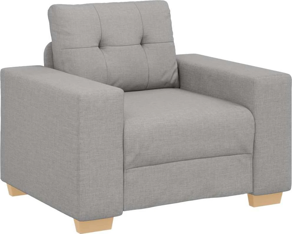 Sofa-kėdė, debesų pilka, 100x78x80 cm, audinys