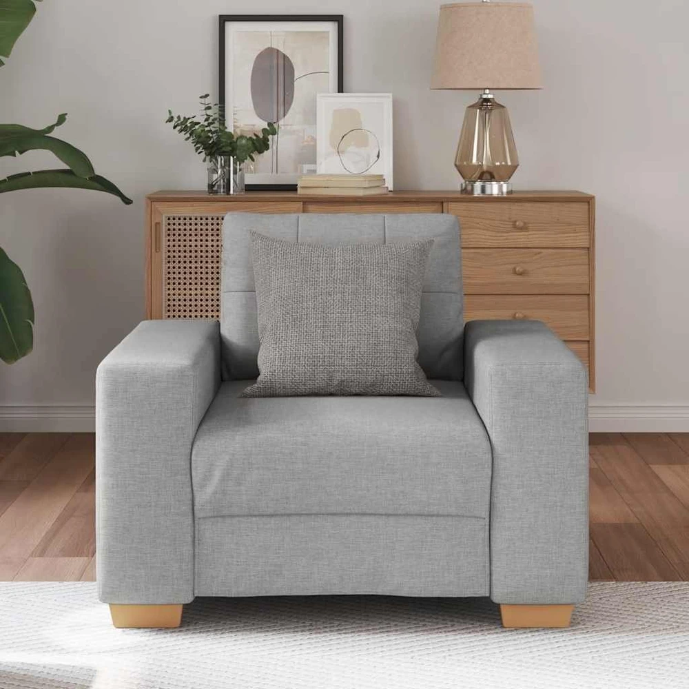 Sofa-kėdė, debesų pilka, 100x78x80 cm, audinys