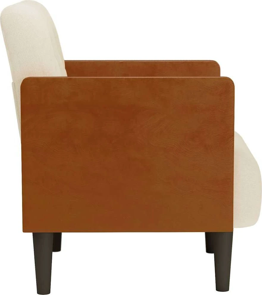 Fotelis Sofa-kėdė su porankiais, 55 cm, linas