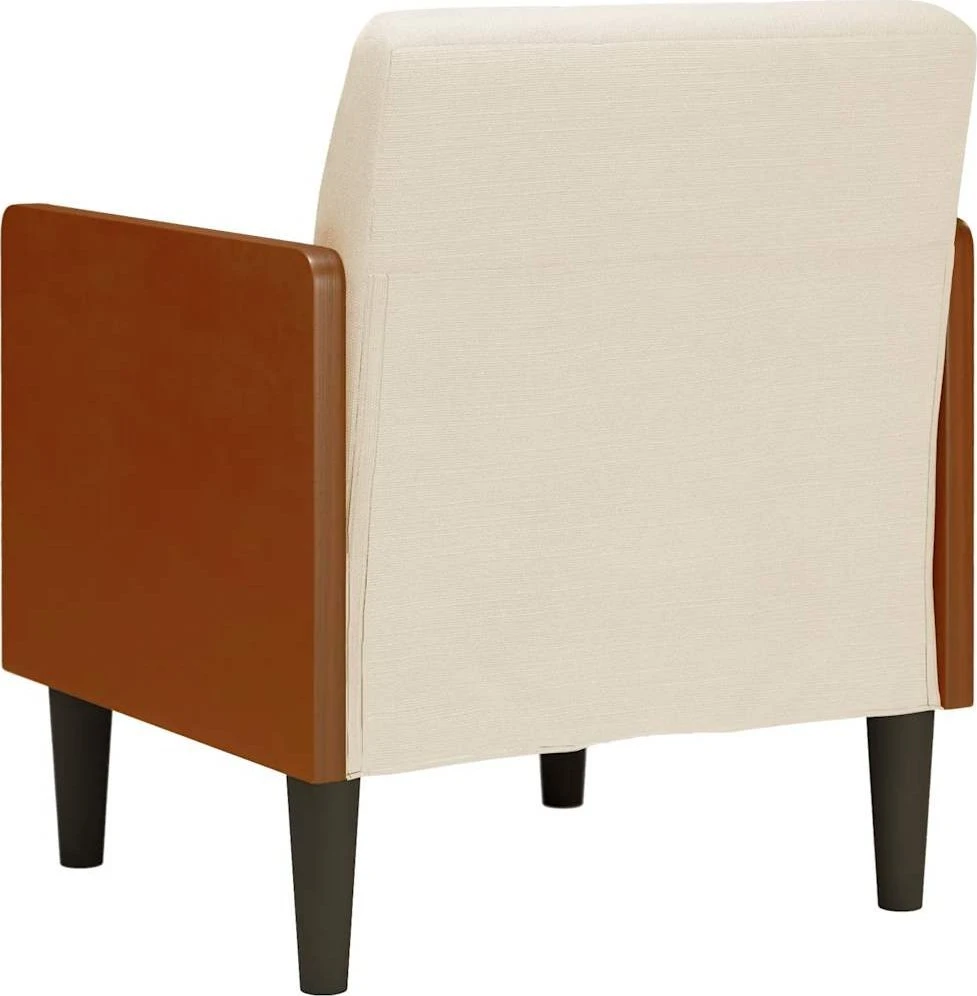 Fotelis Sofa-kėdė su porankiais, 55 cm, linas