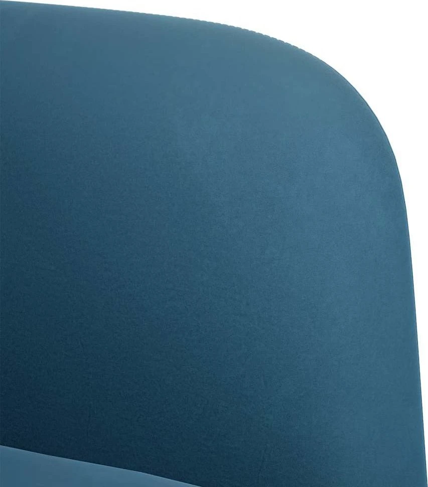Fotelis Sofa-kėdė su porankiais, mėlyna, 54 cm, aksomas